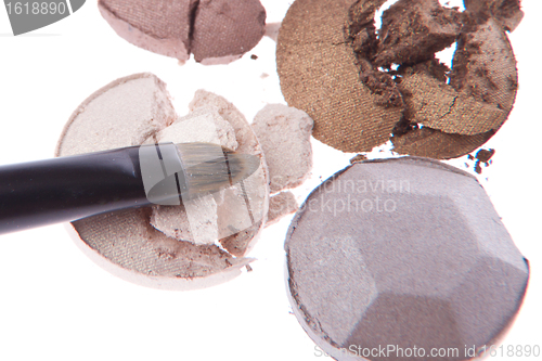 Image of multicolored crushed eyeshadows