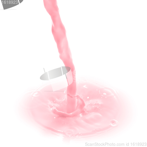 Image of strawberry milk splash