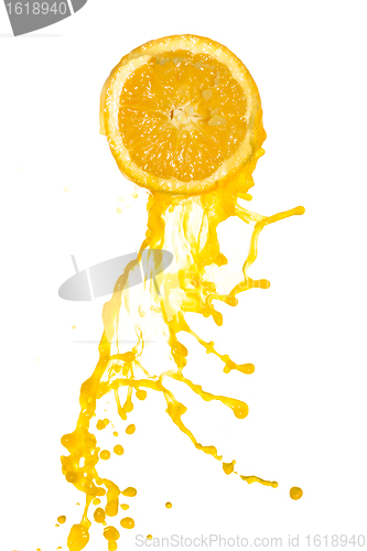 Image of orange juice splash