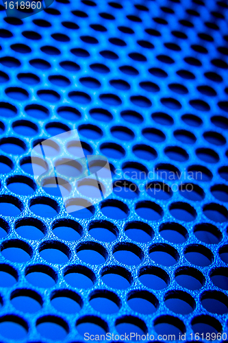 Image of abstract metallic grid