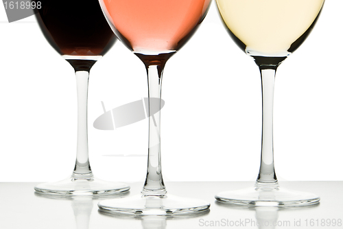 Image of three wine glasses