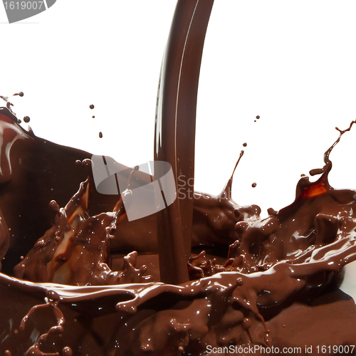 Image of pouring chocolate