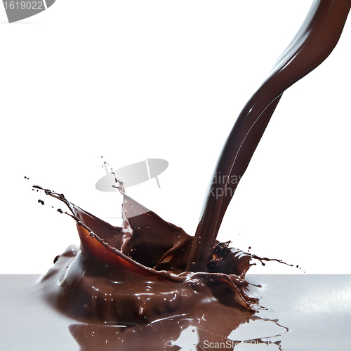 Image of pouring chocolate