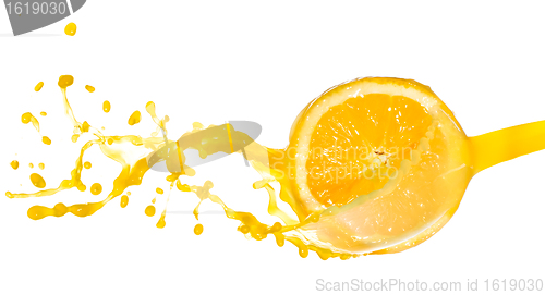 Image of orange juice splash