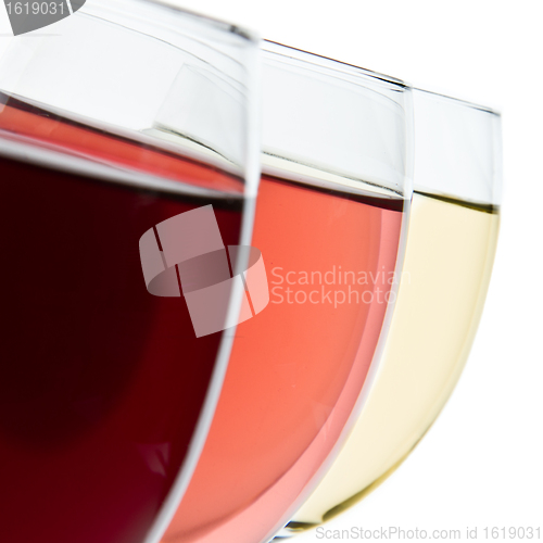 Image of three wine glasses