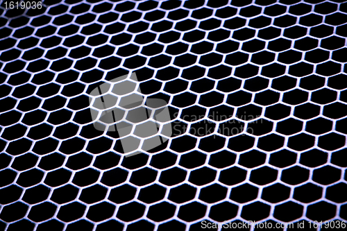 Image of abstract metallic grid