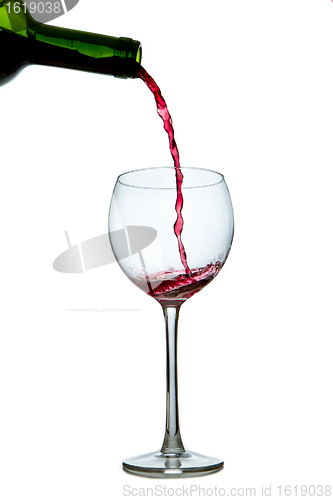 Image of pouring red wine 