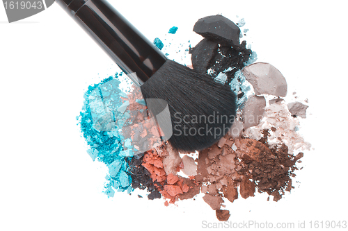 Image of set of multicolor crushed eyeshadows