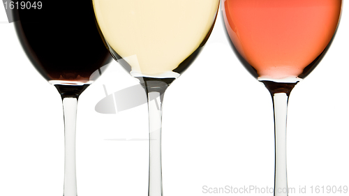 Image of three wine glasses