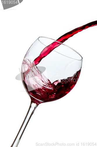 Image of pouring red wine 