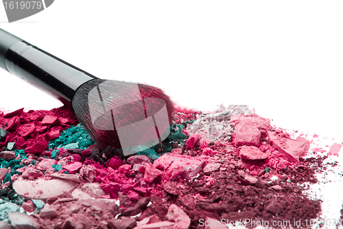 Image of set of multicolor crushed eyeshadows