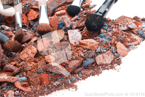 Image of crushed eyeshadows