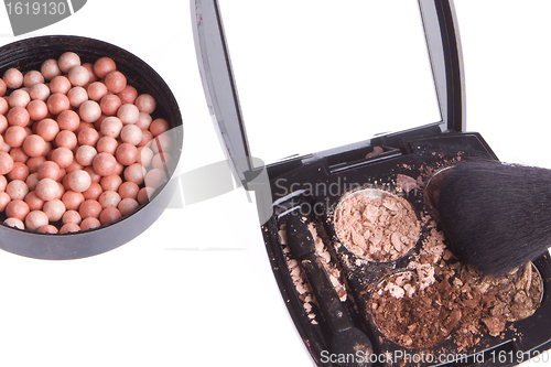 Image of crushed compact eyeshadows