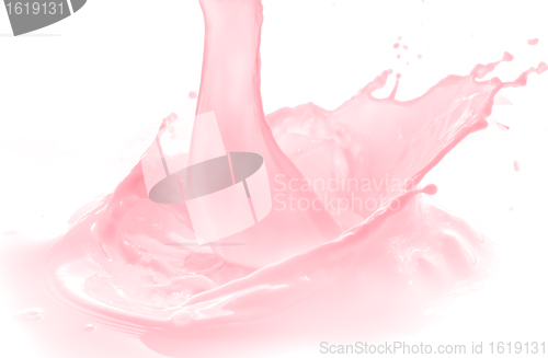 Image of strawberry milk splash