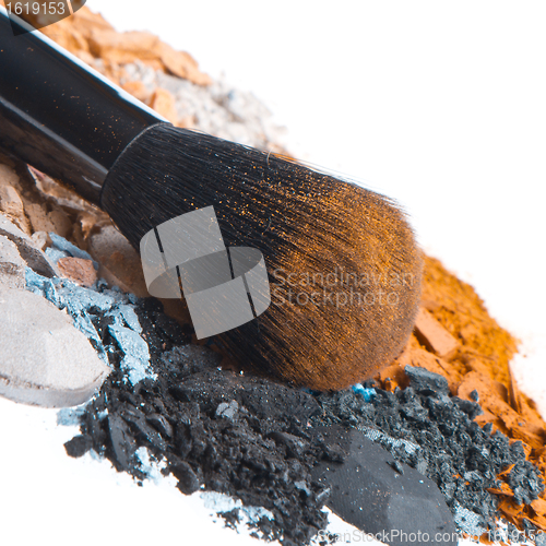Image of set of multicolor crushed eyeshadows