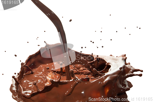 Image of pouring chocolate