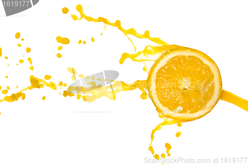 Image of orange juice splash