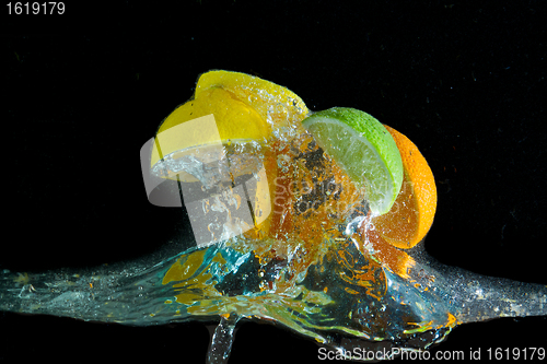 Image of fruit splash