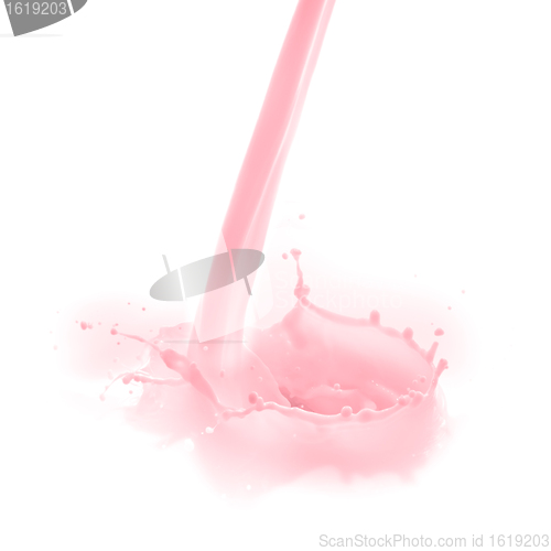 Image of strawberry milk splash