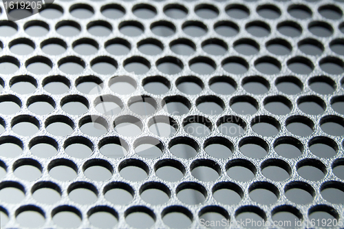 Image of abstract metallic grid