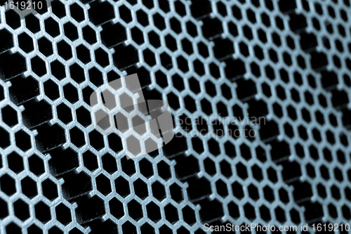 Image of abstract metallic grid