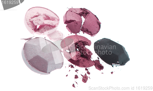 Image of multicolored crushed eyeshadows