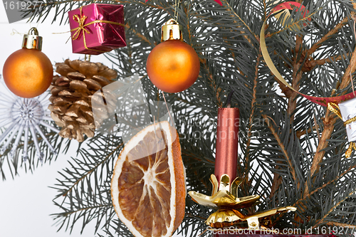 Image of Christmas tree decorated