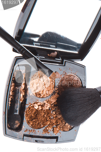 Image of crushed compact eyeshadows