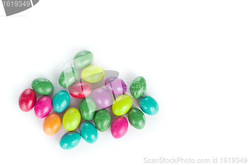 Image of easter eggs isolated