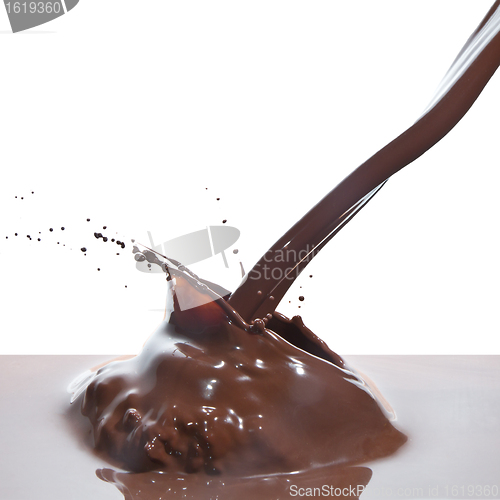 Image of pouring chocolate
