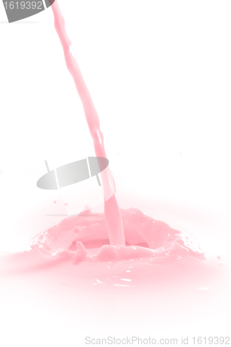 Image of strawberry milk splash