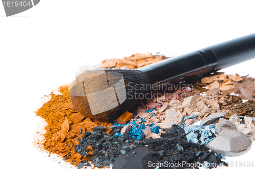 Image of set of multicolor crushed eyeshadows