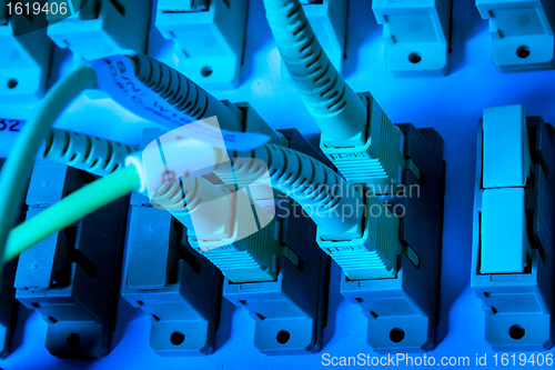 Image of optic fiber hub