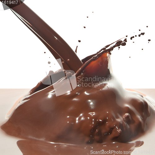 Image of pouring chocolate