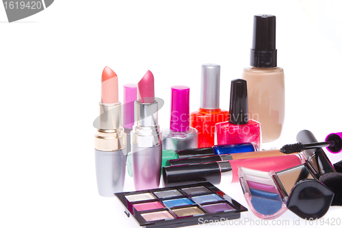 Image of set of cosmetic products