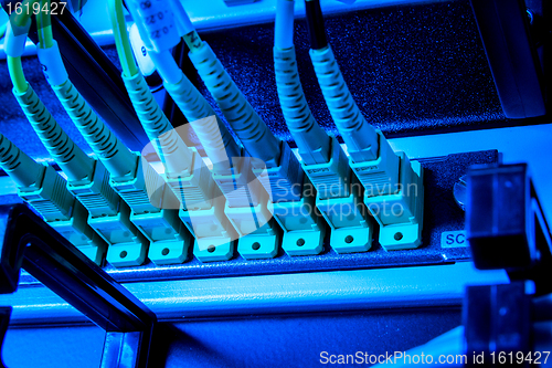 Image of optic fiber hub