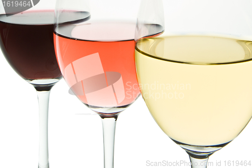 Image of three wine glasses