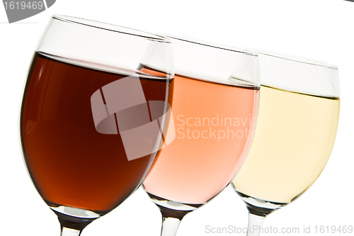 Image of three wine glasses