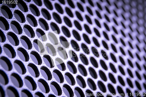 Image of abstract metallic grid