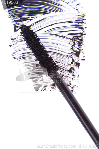 Image of black mascara stroke