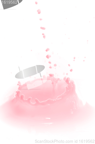 Image of strawberry milk splash