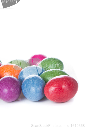 Image of easter eggs isolated