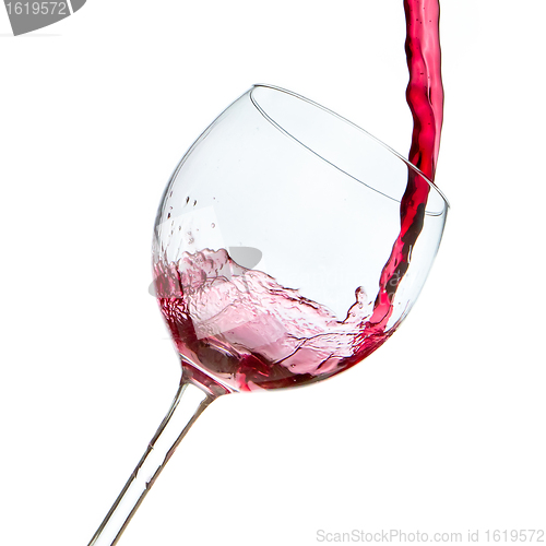 Image of pouring red wine 