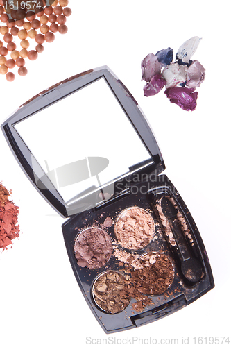 Image of crushed compact eyeshadows