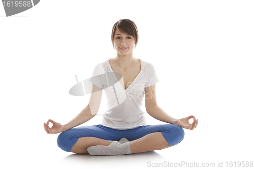 Image of Image of a girl practicing yoga