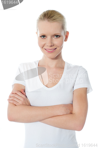 Image of Close-up portrait of skinny teenager