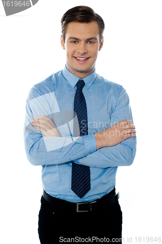 Image of Portrait of a young male business executive
