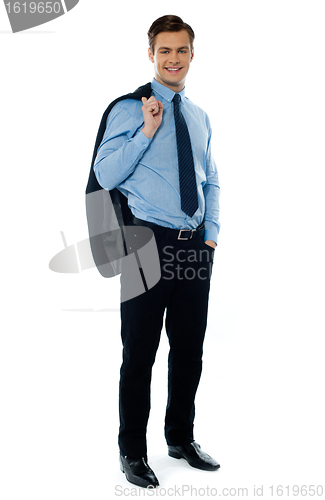 Image of Full length view of a corporate young ceo