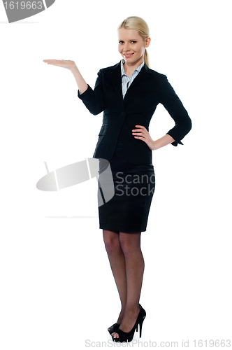 Image of Full shot of female executive