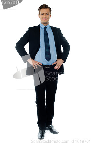 Image of Portrait of a stylish young executive in business suit